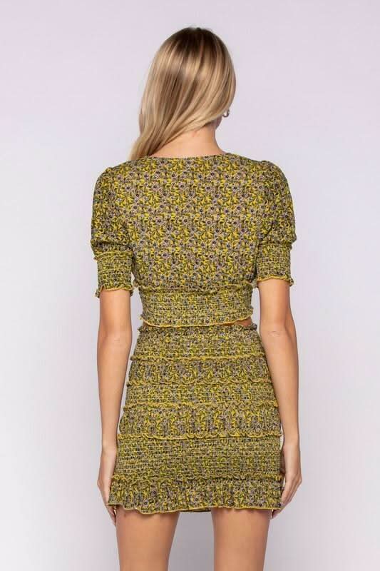 two piece mini dress