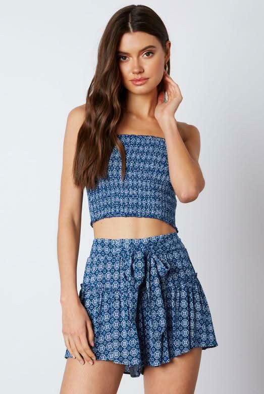 Two Piece Boho Print Romper