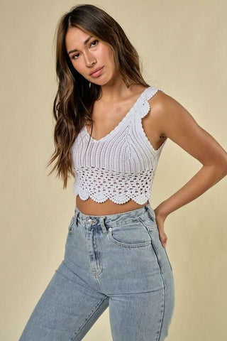Crochet Cropped Tops