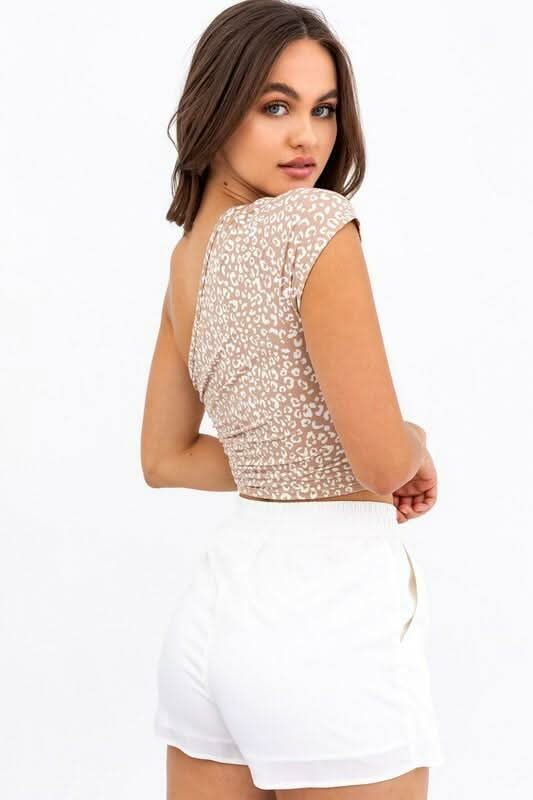 Leopard Print Crop Top