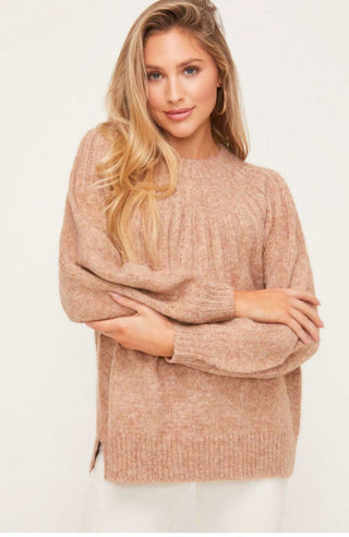 Sunday In Paris Heathered Camel Sweater from our  cozy fall sweaters edit