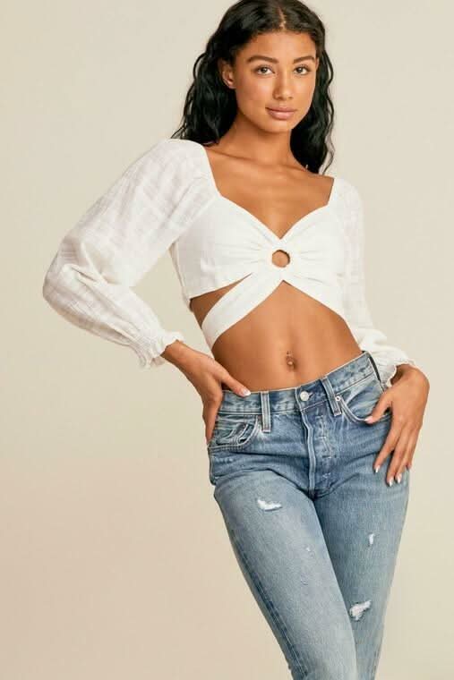 White Crop Tops