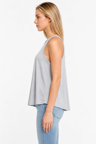So Basic Grey Tank Top - Side View