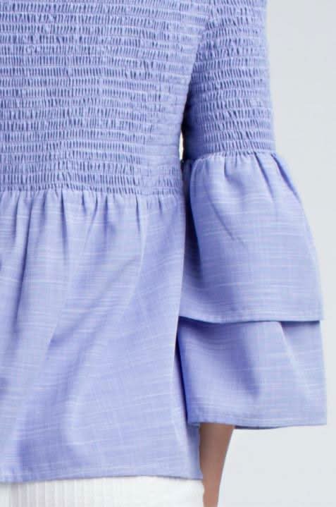 Smocked Off-the-Shoulder Top 