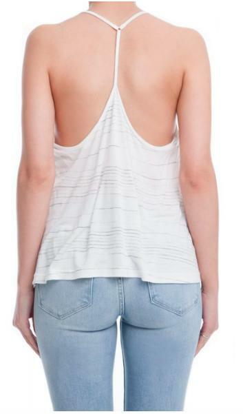 Just Because Off-White Strappy Tank Top -  BohoPink