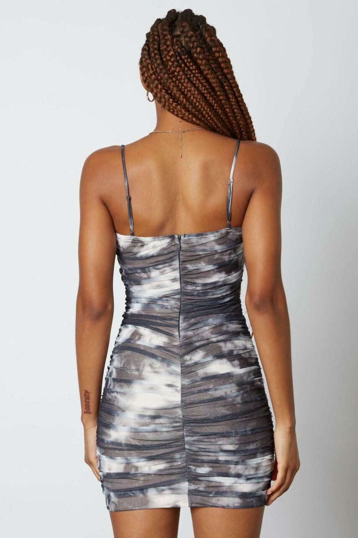 Tie-Dye Bodycon Mini Dress