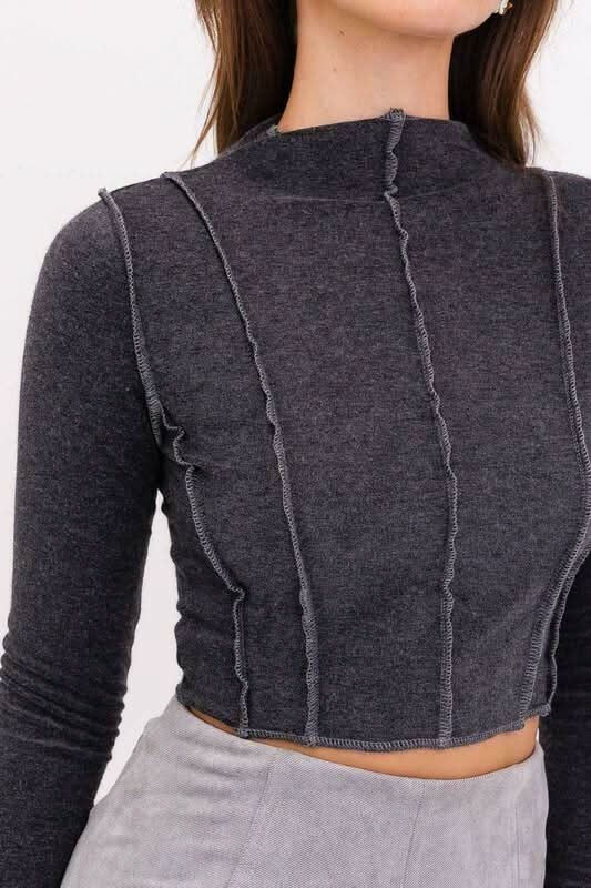 Long Sleeve Crop Tops