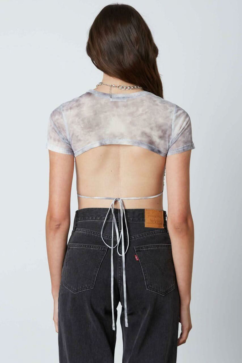 Tie-Dye Backless Top