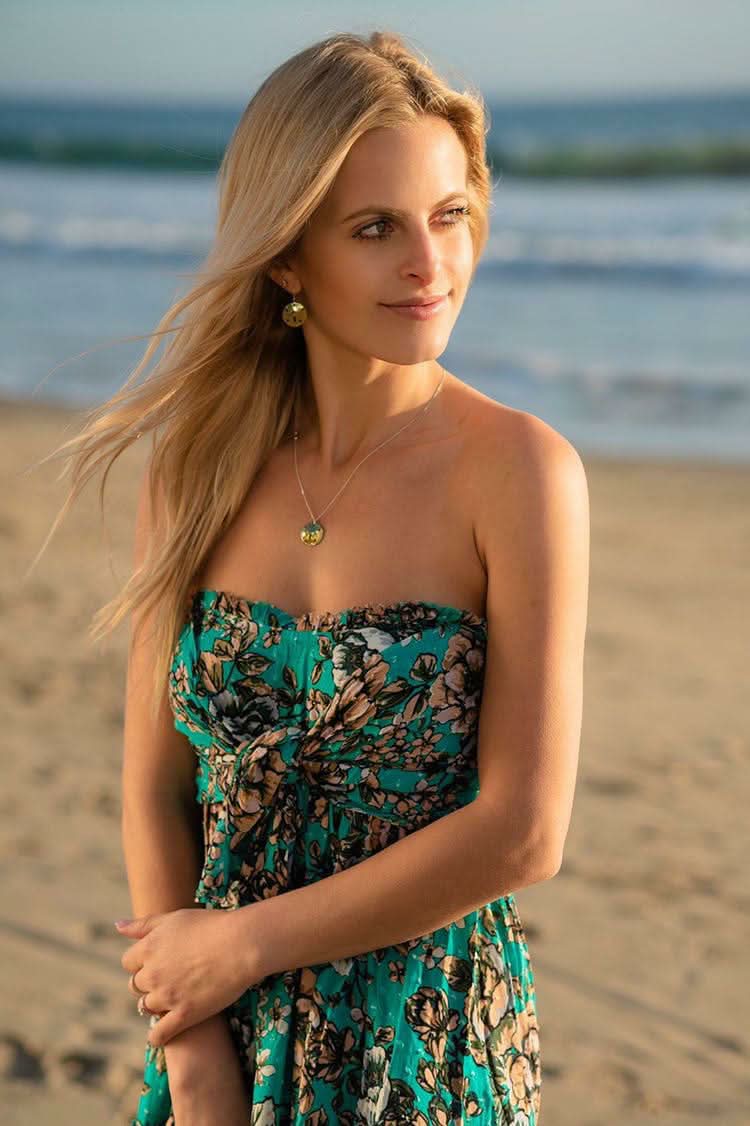 Saint-Tropez Jade Green Floral Print Strapless Dress - cute vacation dresses