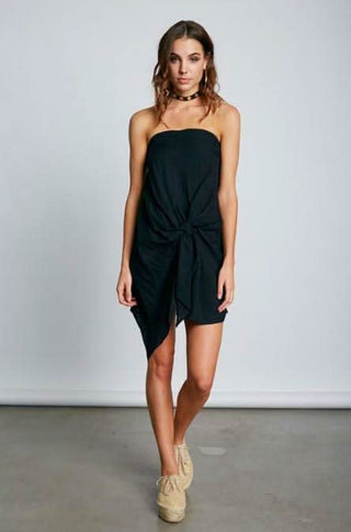 Black Strapless Coverup Dress 