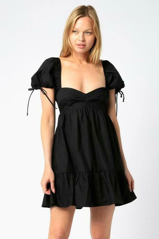 Jessie Black Babydoll Mini Dress from our black babydoll dfresses
