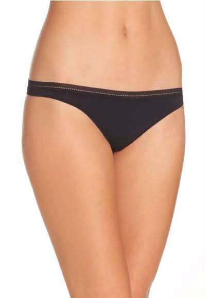 Free People Truth Or Dare Black Thong -  BohoPink