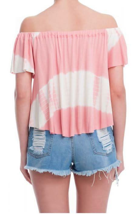 Mauve tie dye top