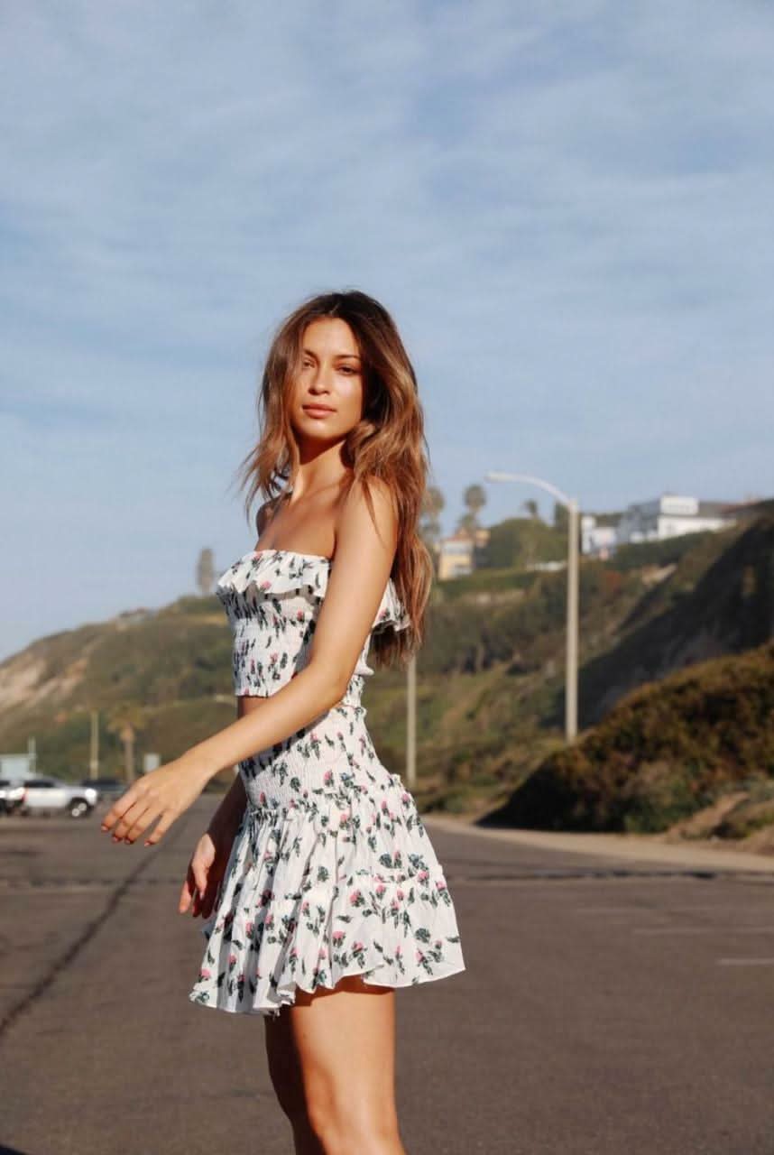 2 piece floral dress short Two Piece Homecoming Dresses Aline Floral Print Short Prom Dress Lace Party Dress JK947|Annapromdress Anna PromDress