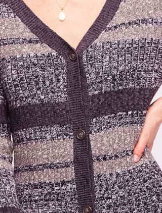 Free People Black Cozy Up Cardigan Dress -  Detailed View