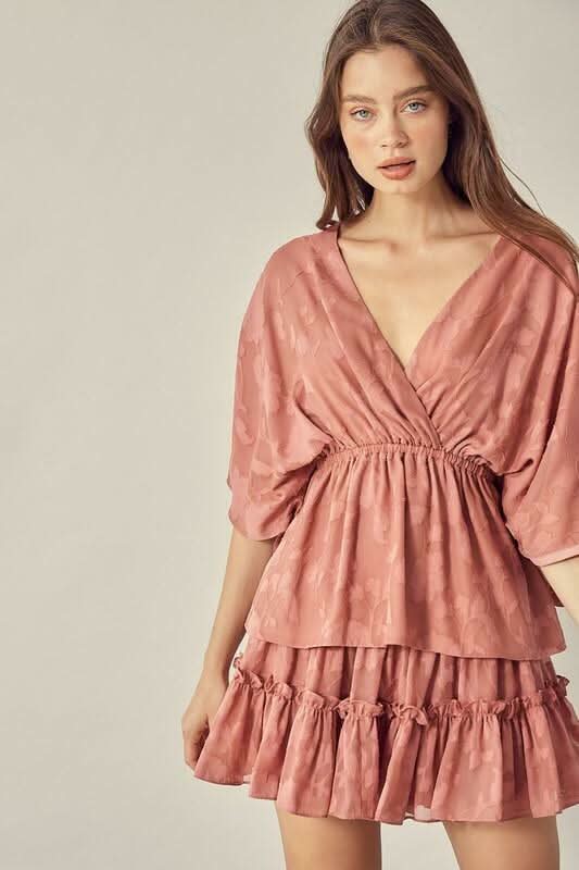 Rose Floral Mini Skirt