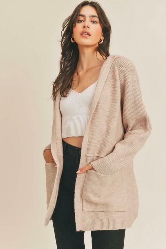 Hooded Cardigan Sweater