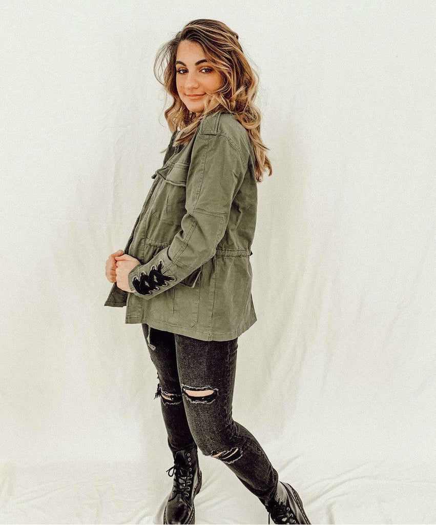 Cute Olive Army Jacket