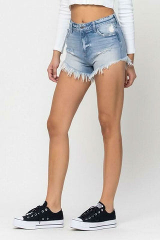 Light Wash Denim Shorts