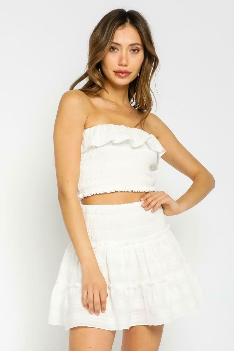 White Two-Piece Dress