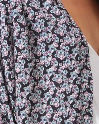 Julie Black Floral Print Kimono -  BohoPink