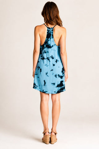 Second Chance Tie-Dye Racerback Swing Dress - Back View
