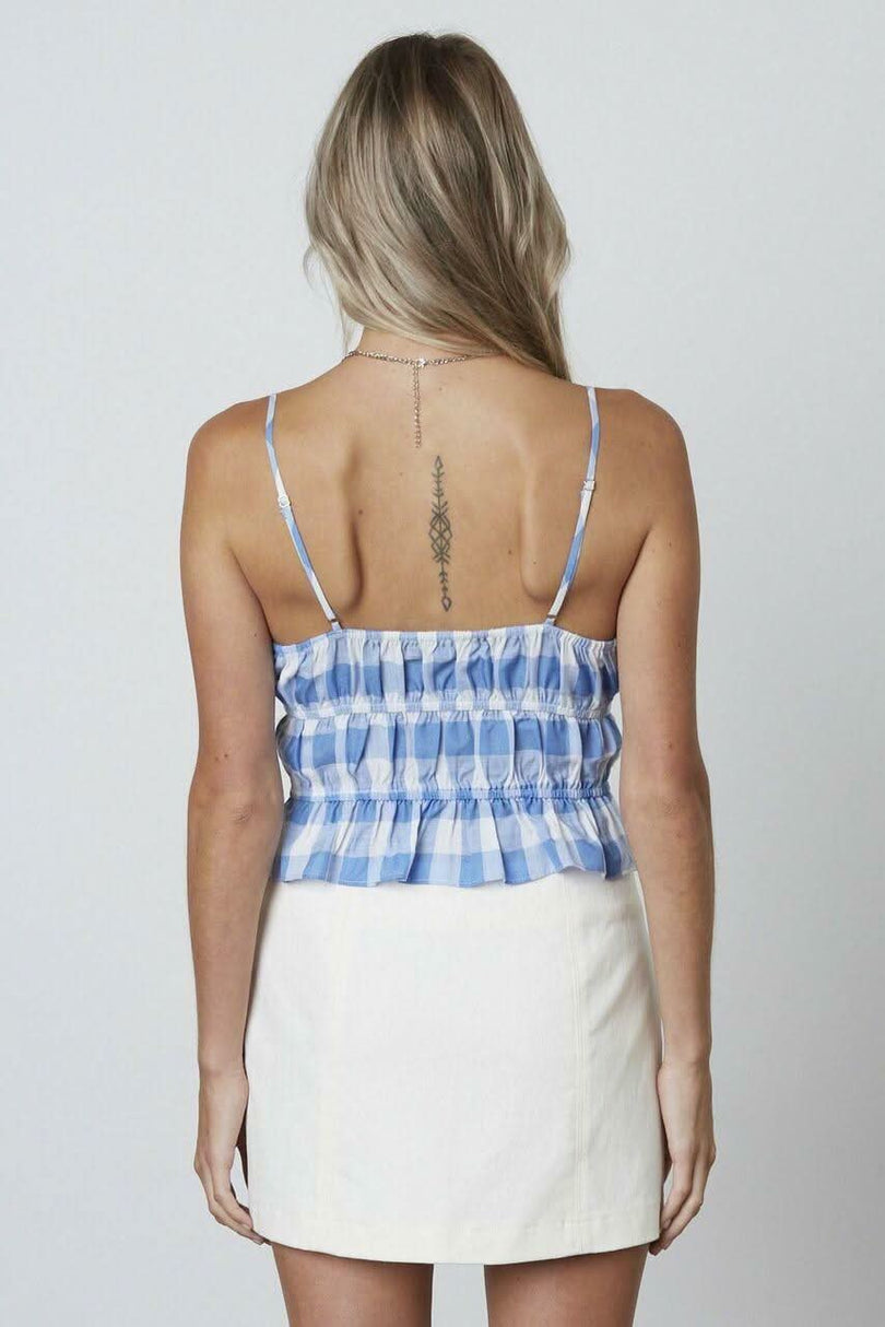 Gingham Crop Tops