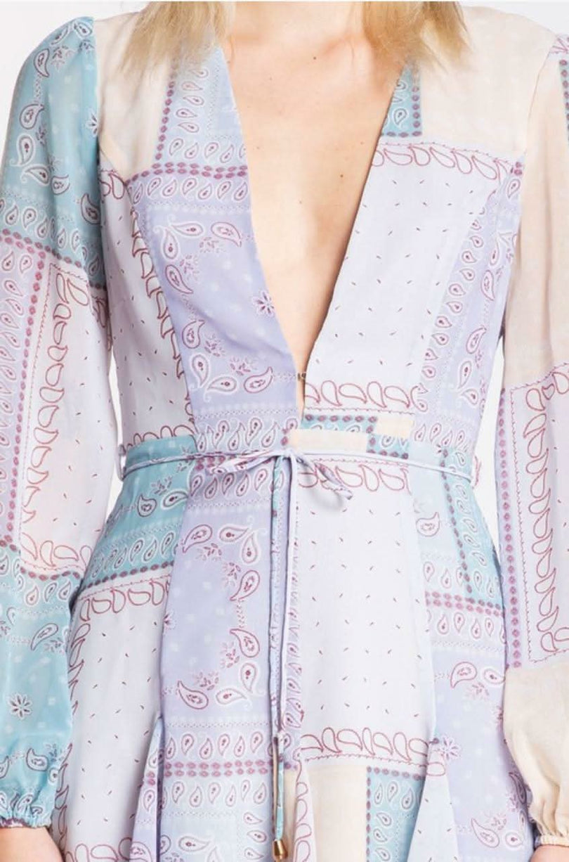 Long Sleeve Boho smocked mini dresses