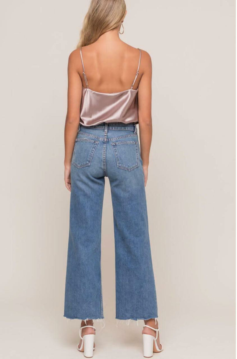 Do Better Dark Taupe Lace Satin Sleeveless Bodysuit -  BohoPink