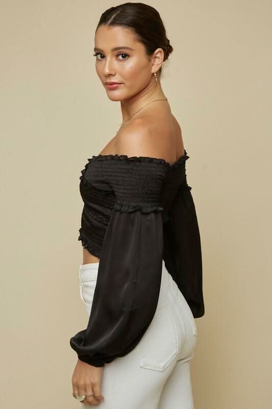 Long Sleeve Crop Tops