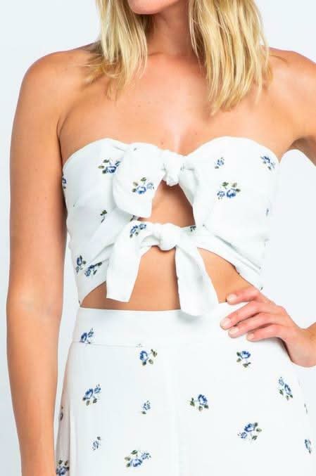 Strapless Florazl Jumpsuit