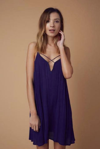 Navy-Blue Cover-Up Dress 