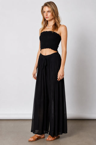 Baja Black Two-Piece Jumpsuit - Side Angle View