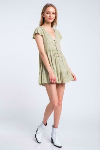 Boho Print Swing Dress