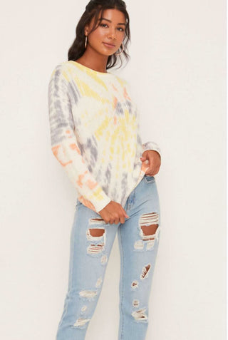 Tie-Dye Knit Sweater