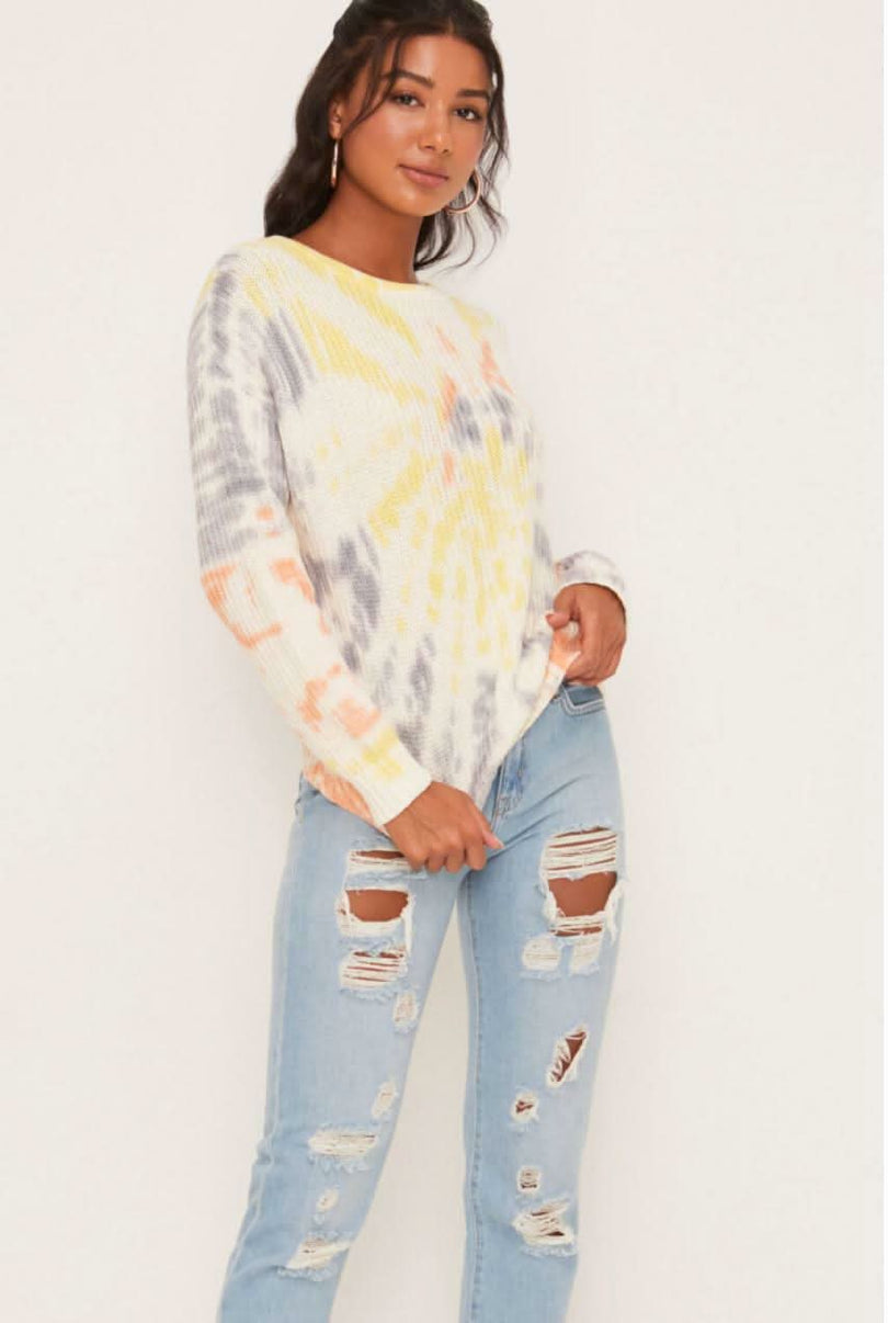 Tie-Dye Knit Sweater