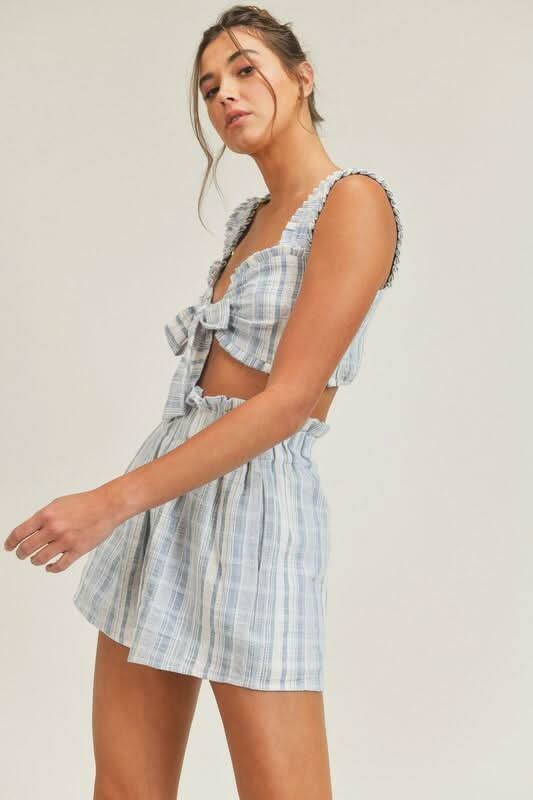Striped Two-Piece Romper