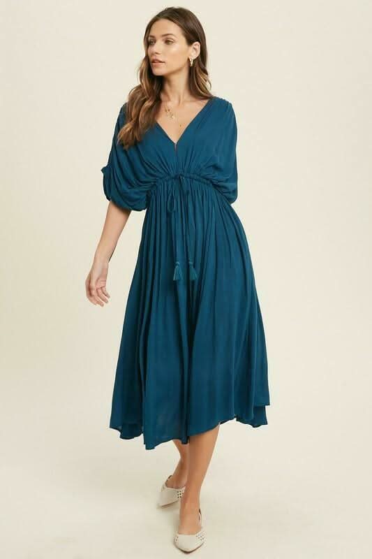 Teal Midi Dress