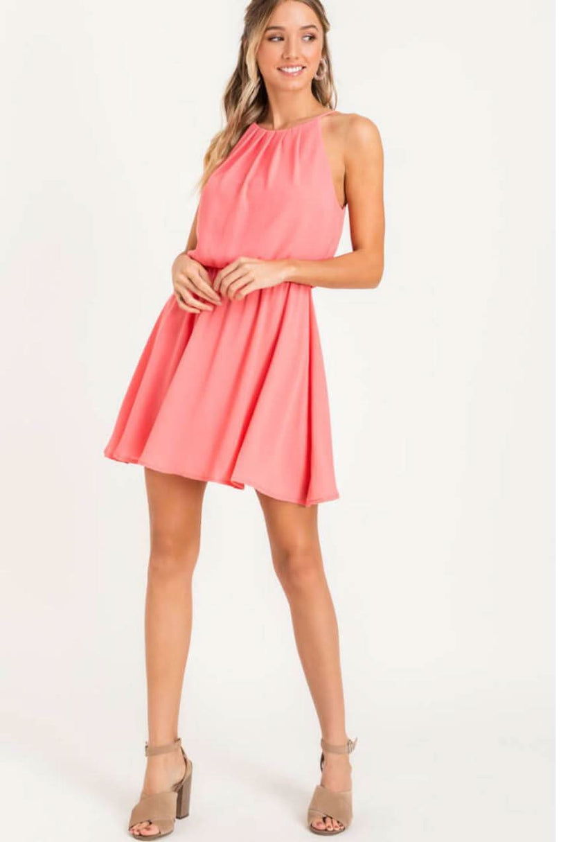 Pink Skater Dresses