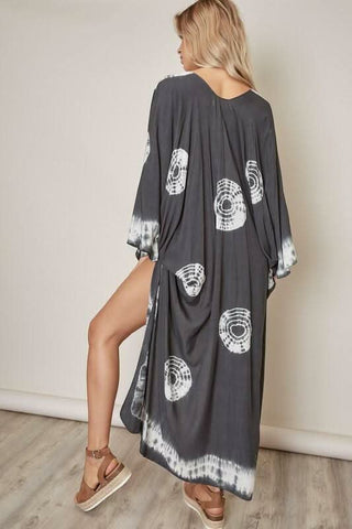 Long Tie-Dye Kimono