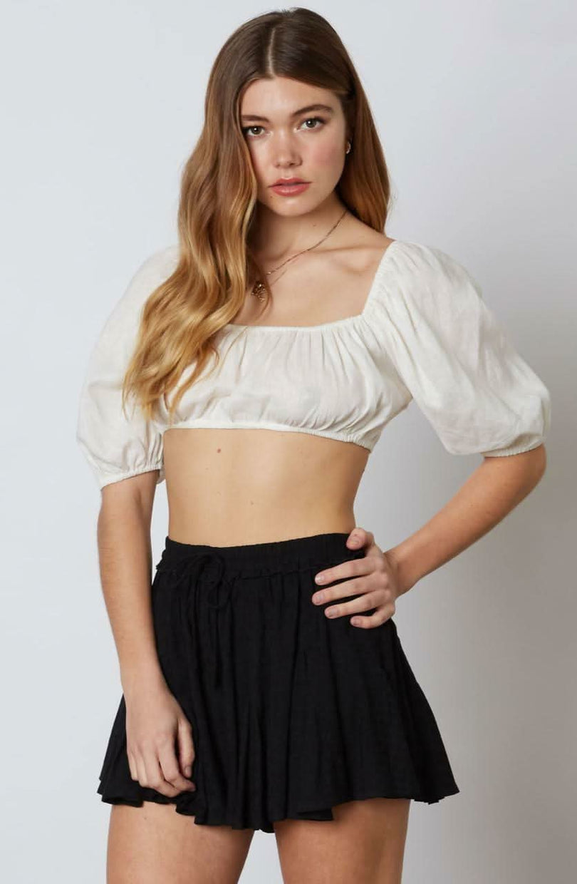 By The Sea Black Print Shorts -  BohoPink