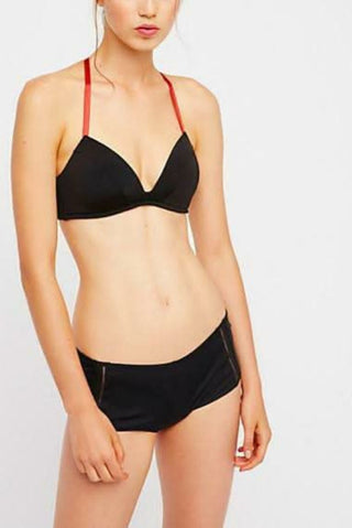 Free People Truth Or Dare Black Boyshort 