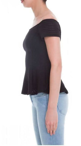 Pride and Off-The-Shoulder Peplum Top - Side View