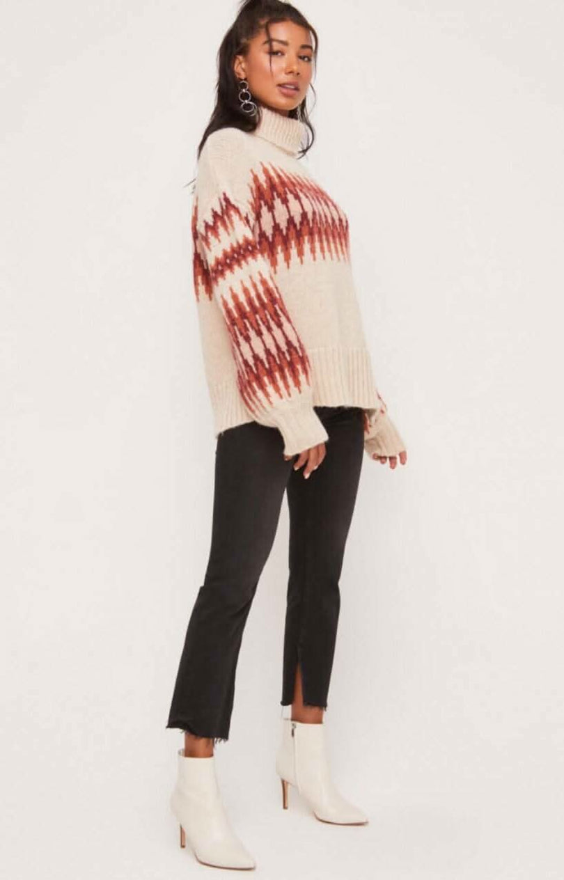 Turtleneck Tunic Sweater