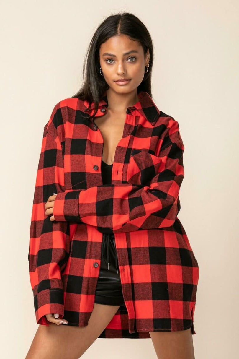  Red Buffalo Plaid Shacket 