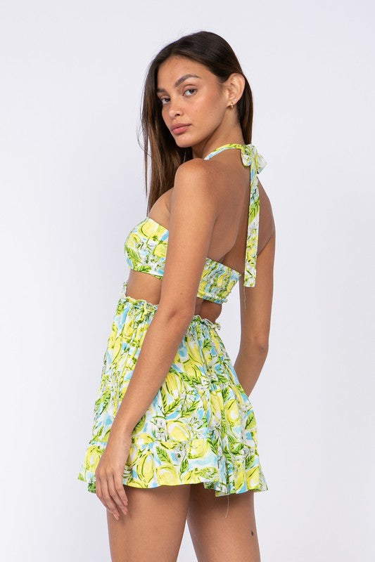 Lemon Printed Dress