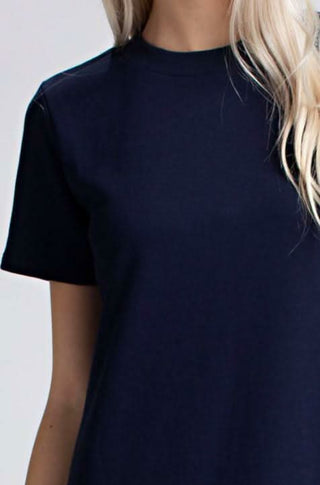 close-up drop waist navy mini dress for women