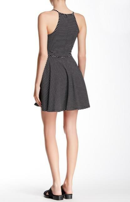 Neverland Striped Skater Dress