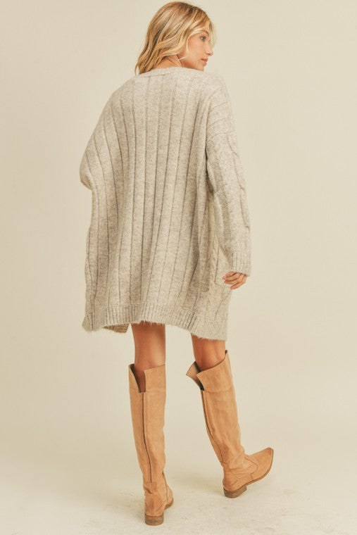 Oatmeal Cardigan Sweater