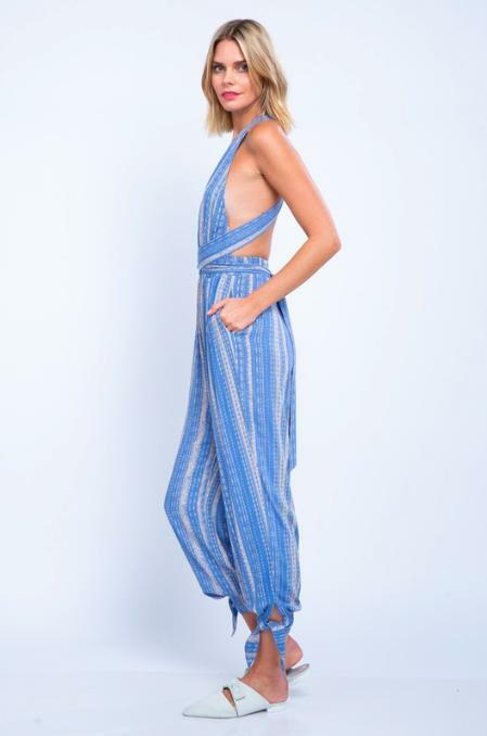 Plunge Wrap Jumpsuit